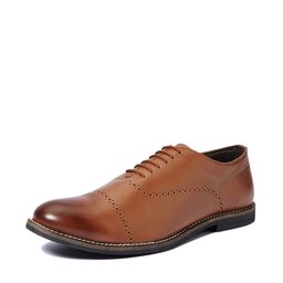 Amazon Brand - Symbol Men's Leather Formal Oxford Shoes- 9 UK/India (43 EU)(AZ-OM-59B) Tan