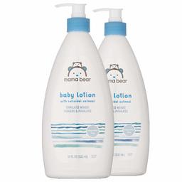 Amazon Brand - Mama Bear Baby Lotion, Fragrance Free, 18 Fl Oz, Pack of 2