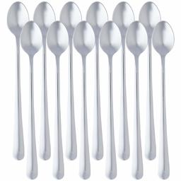 Amazonbasics Stainless Steel Macchiato Spoon with Round Edge, Pack of 6 (18/0)