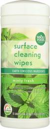 Whole Foods Market, Surface Cleaning Wipes, Minty Fresh, 35 ct
