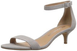 Amazon Brand - 206 Collective Women's Eve Stiletto Heel Dress Sandal-Low Heeled, gray suede, 11.5 B US