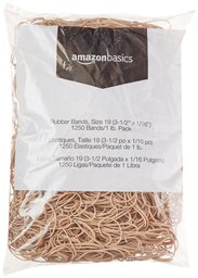 AmazonBasics Rubber Bands Size 19 (1/16")