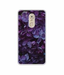 Amazon Brand - Solimo Designer Purple Flowers UV Printed Soft Back Case Mobile Cover for Lenovo K6 Note