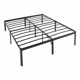AmazonBasics Heavy Duty Non-Slip Bed Frame with Steel Slats, Easy Assembly - 18" H, (Cal King)