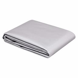 AmazonCommercial Multi Purpose Waterproof Poly Tarp Cover, 1.8 x 2.5 m (6 x 8 ft), 16MIL Thick, Silver/Black, 15-Pack