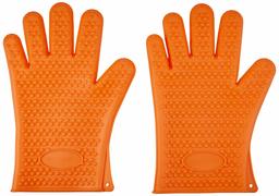 AmazonBasics Silicone BBQ Gloves, One Pair (Renewed)