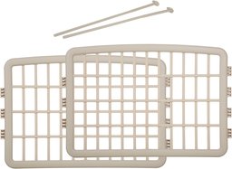 AmazonBasics 2-Panel Extension Plastic Pet Pen, 24in, Beige