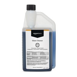 AmazonBasics Glass Cleaner, Concentrate, Dilution Control, 32-Ounces, 6-Pack