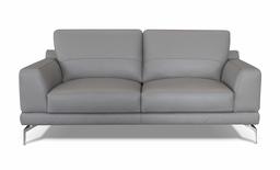 Amazon Brand - Alkove Marlow Hand-Crafted Leather Sofa, 2 Seater Maxi, 92 x 190 x 88cm, Light Grey