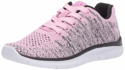 Amazon Essentials Girls' Margriet Sneaker, Pink, 5 M US Big Kid