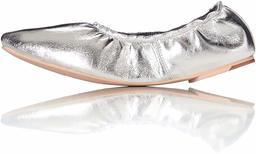 find. Women's Basil-1w501 Ballet Flats, Silver, 8 US