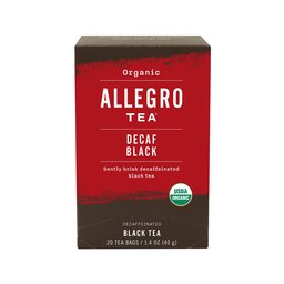 Allegro, Tea Black Decaf Organic, 20 Count