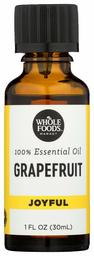 Whole Foods Market, 100% Essential Oil Grapefruit, 1 Ounce