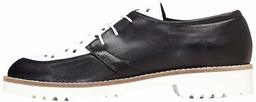 Amazon Brand - find. Women's Stack Derby Shoes Black (Black) US 7.5