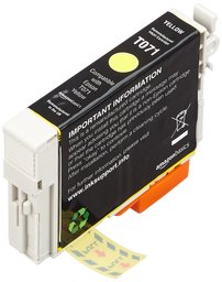 AmazonBasics Remanufactured Ink Cartridge Replacement for Epson T071 Yellow