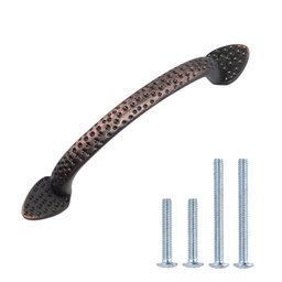 AmazonBasics Triangle Foot Cabinet Handle, 5.5" Length (3.75" Hole Centre), Oil Rubbed Bronze, 10-Pack