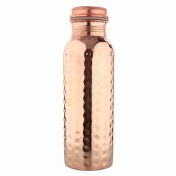 Amazon Brand - Solimo Copper Water Bottle (Hammered, 700ml)