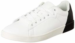Amazon Brand - Symbol Men's White Synthetic Sneakers-11 UK/India (45 EU) (AZ-YS-189 B)