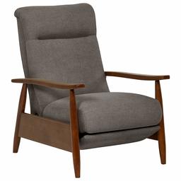 Amazon Brand – Stone & Beam Clayton Reclining Contemporary Fabric Living-Room Chair, 30"W, Stone