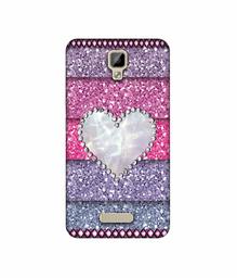 Amazon Brand - Solimo Designer Stone Heart UV Printed Soft Back Case Mobile Cover for Gionee P7