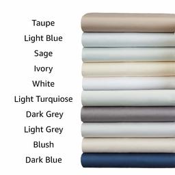 AmazonBasics Cotton and Rayon Derived from Bamboo Sheet Set - Queen, Blush