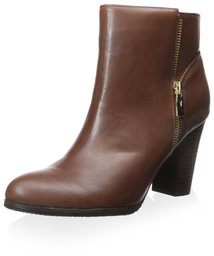 Sixth & Love Women's Zip Bootie, Mahogany, 7.5 M US