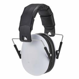 AmazonBasics Kids Ear-Protection Safety Noise Earmuffs, White