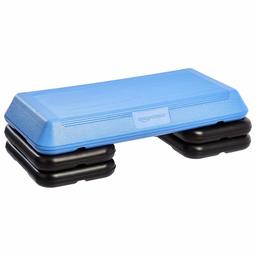 Amazonbasics Adjustable Workout Aerobic Stepper with Risers- 28" (Renewed)