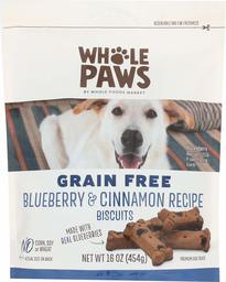 WHOLE PAWS Grain Free Blueberry & Cinnamon Recipe Biscuits, 16 OZ