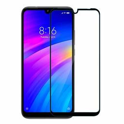 Amazon Brand - Solimo Premium Full Body Tempered Glass for Redmi Note 7 with Installation Kit (Black)