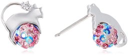 [An AJC Collection] an AJC Collection Silver kobarion Rhinestone Earrings 0761 – 0165 – 0017 – 0000