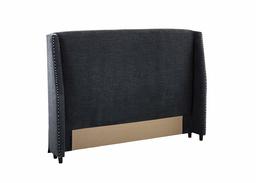 Stone & Beam Merrill King Headboard with Decorative Nailhead Trim, 92"W, Eclipse