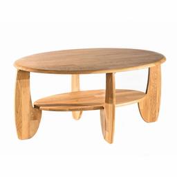 Amazon Brand - Alkove Hayes Coffee Table with Shelf, 104 x 69 x 49cm, Wild Oak