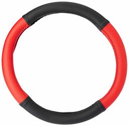 Amazon Brand - Solimo Steering Cover (Large), Red
