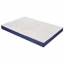 AmazonBasics Foam Pet Bed for Cats or Dogs - Jumbo, Blue and Grey