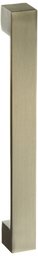 AmazonBasics Short Modern Cabinet Pull Handle, 8.94-inch Length (7.56-inch Hole Center), Satin Nickel, 10-Pack