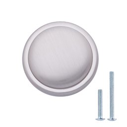 AmazonBasics Button Mushroom Cabinet Knob, 2.9 cm Diameter, AB1100-SN-10