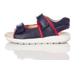 find. Girls Sandals with Coloured Hem - Blue - 29 EU