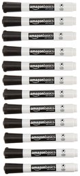 AmazonBasics Low-Odor Dry Erase Markers - Chisel Tip - Black (Pack of 24)