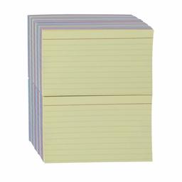 AmazonBasics Ruled Color Index Cards, 3" x 5", 1,000 Cards