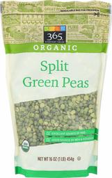 365 EVERYDAY VALUE Organic Green Split Peas, 16 OZ