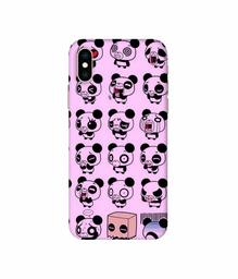 Amazon Brand - Solimo Designer Panda Experation 3D Printed Hard Back Case Mobile Cover for Apple iPhone Xs Max