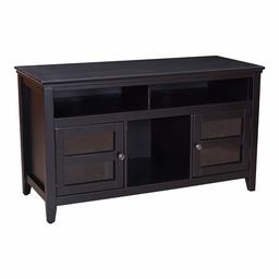 Amazon Brand – Ravenna Home Classic Solid Wood Media Center, 47.87"W, Black