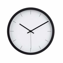 AmazonBasics 12" Modern Wall Clock, Black