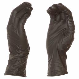 AmazonBasics Powder Free Disposable Nitrile Gloves, 5 mil, Black, Size L, 100 per Pack, 10-Pack