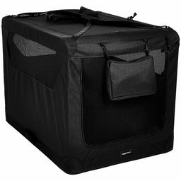 AmazonBasics Premium Folding Portable Soft Pet Crate - 42", BLACK