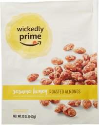 Wickedly Prime Roasted Almonds, Sesame Honey, 12 Ounce (Pack of 2)