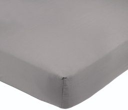 Pinzon Ultrasoft 300 Percale Cotton Fitted Sheet, Sky Blue