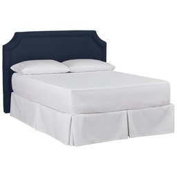 Amazon Brand – Stone & Beam Bridgewater Scalloped Queen Headboard, 71"W, Spinnsol Indigo