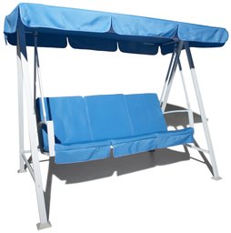 Strathwood St. Croix Steel Swing with Canopy and Cushions